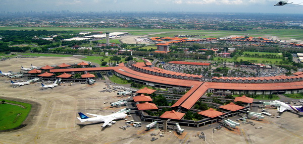 Soekarno-Hatta Airport aerial view