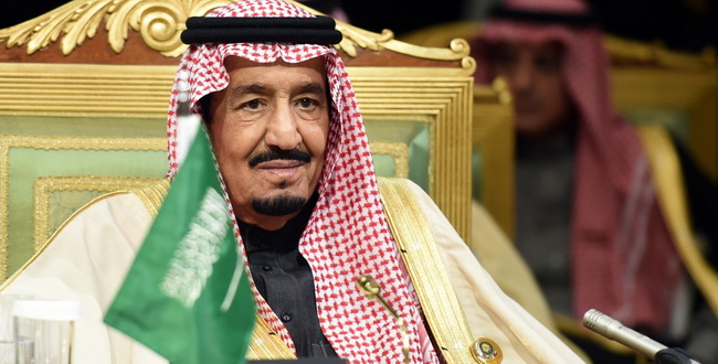 Saudi King Salman bin Abdulaziz attends the second day of the 136th Gulf Cooperation Council (GCC) summit held in Riyadh, on December 10, 2015 as kings and emirs from six Gulf states began two days of talks, at the same time as unprecedented discussions by the Syrian opposition at a luxury hotel in another part of the city. Salman called for political solutions to the wars in Syria and Yemen, while condemning "terrorism," at the opening of the annual Gulf summit. AFP PHOTO / FAYEZ NURELDINE / AFP / FAYEZ NURELDINE        (Photo credit should read FAYEZ NURELDINE/AFP/Getty Images)